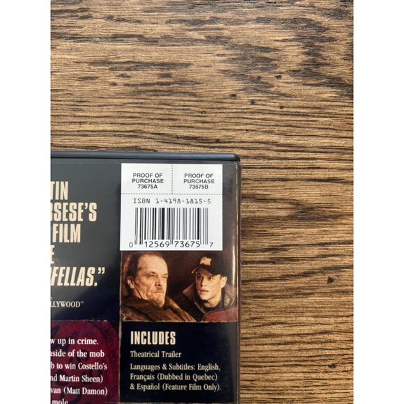 The Departed 2007 DVD Crime Thriller Leonardo DiCaprio Matt Damon Pre-Owned - Picture 4 of 4